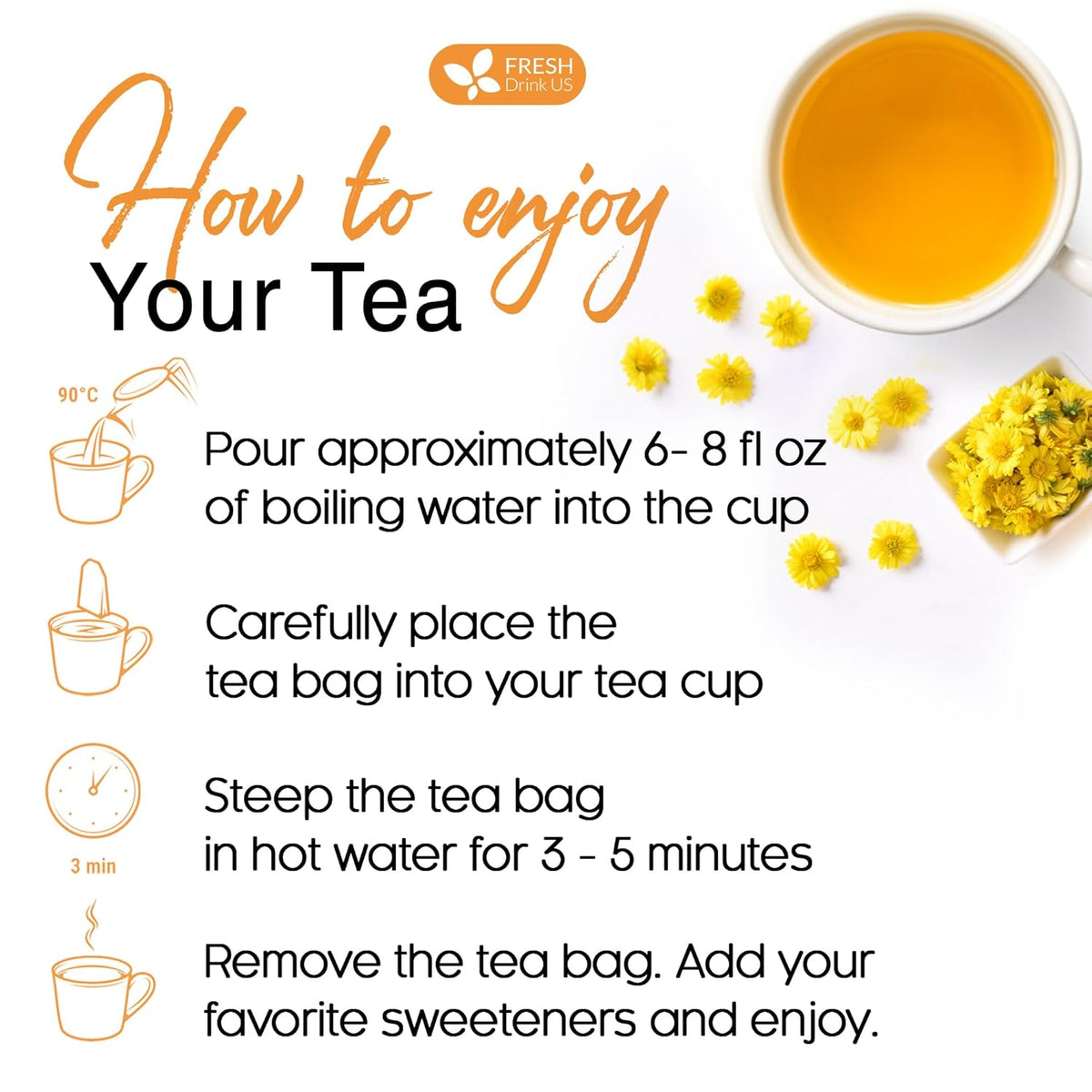 Premium 75 Chrysanthemum Flower Tea Bags