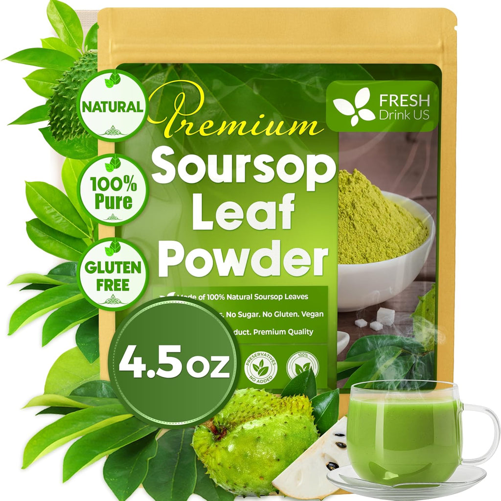 40 Premium Soursop Graviola Leaf Tea Bags, 100% Natural and Pure from Soursop Leaves, Handmade, Made With Natural Materials-Corn Fiber Tea Bag, Sugar/Caffeine/Gluten Free, Hoja Guanabana Tea