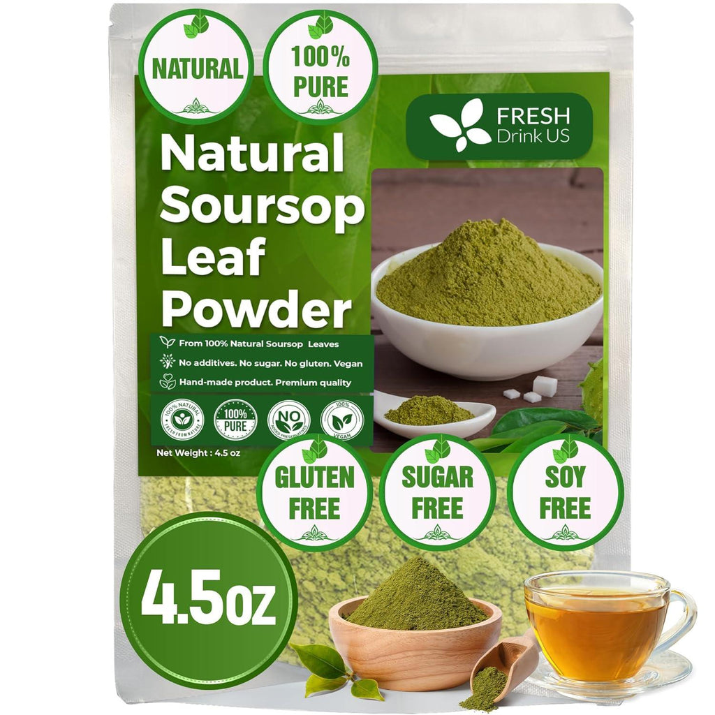 40 Premium Soursop Graviola Leaf Tea Bags, 100% Natural and Pure from Soursop Leaves, Handmade, Made With Natural Materials-Corn Fiber Tea Bag, Sugar/Caffeine/Gluten Free, Hoja Guanabana Tea