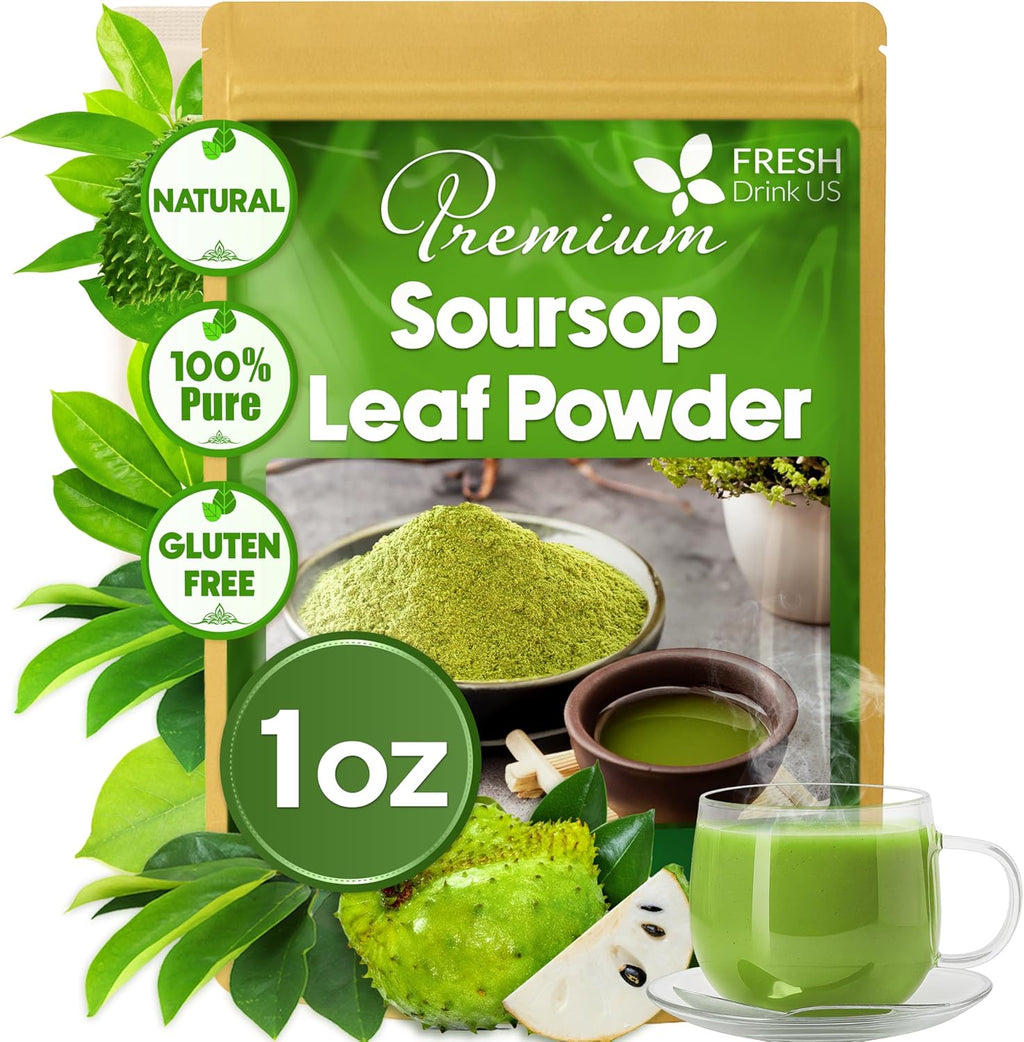 40 Premium Soursop Graviola Leaf Tea Bags, 100% Natural and Pure from Soursop Leaves, Handmade, Made With Natural Materials-Corn Fiber Tea Bag, Sugar/Caffeine/Gluten Free, Hoja Guanabana Tea