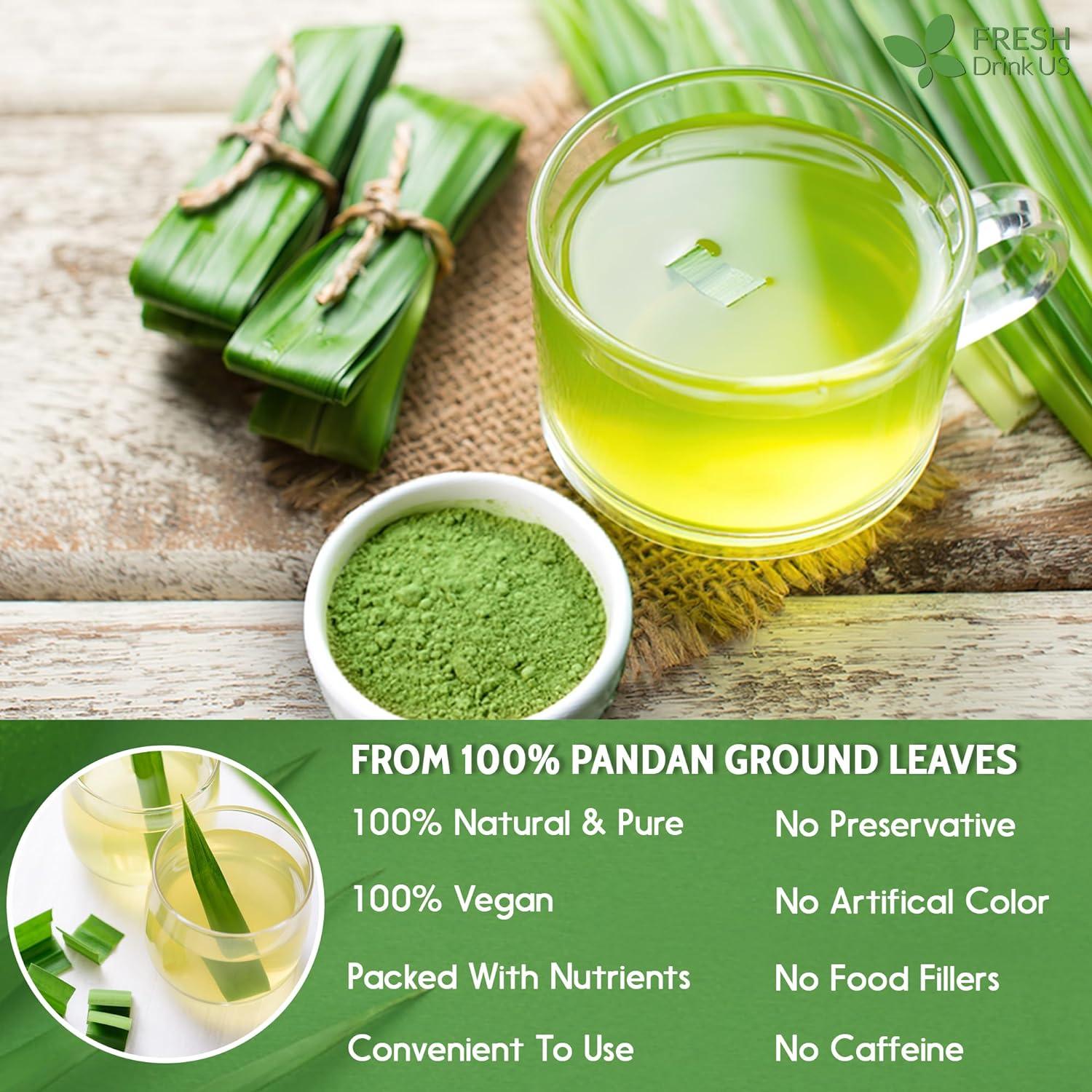 Natural Pandan Leaves Dried, No Additives, No Caffeine, Vegan