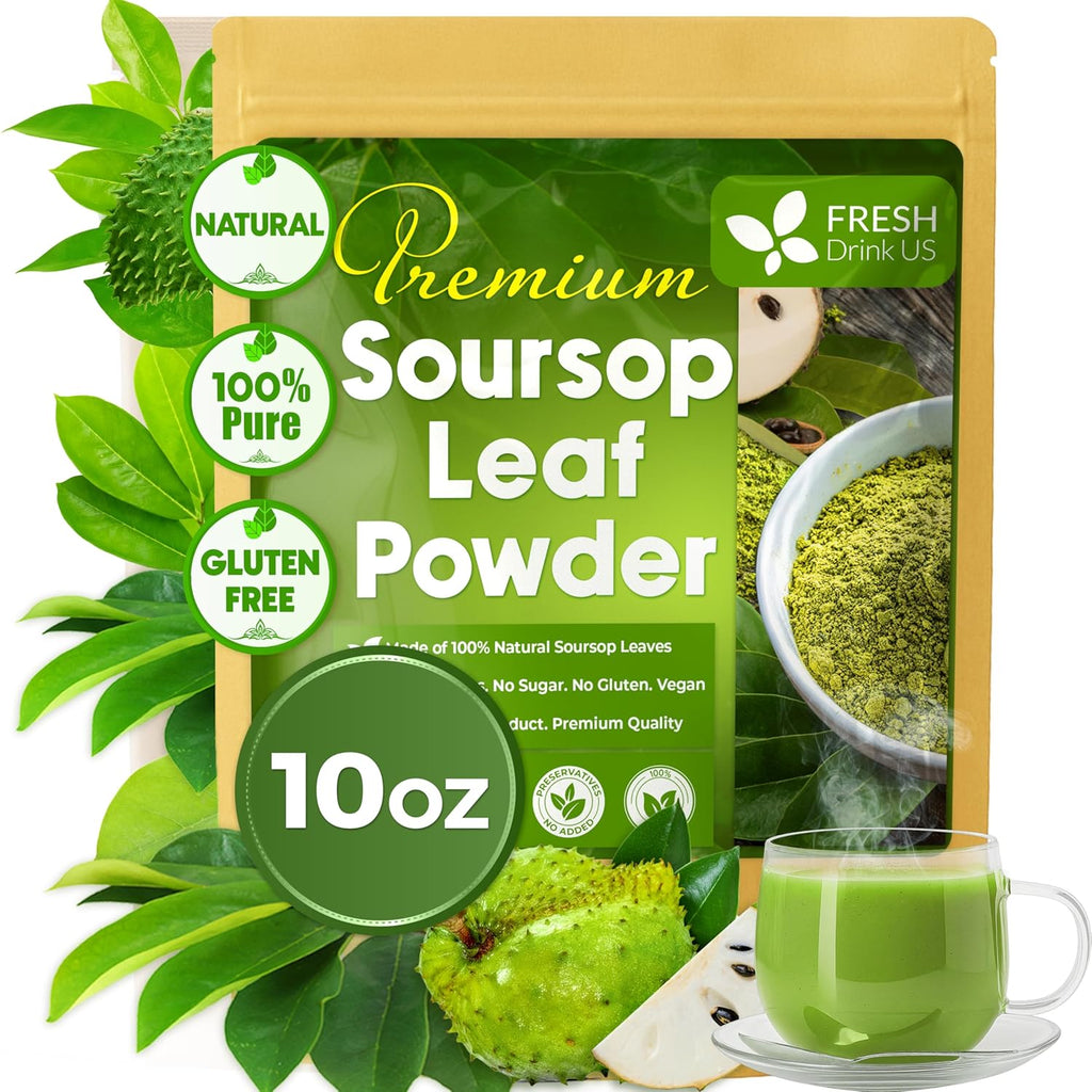 40 Premium Soursop Graviola Leaf Tea Bags, 100% Natural and Pure from Soursop Leaves, Handmade, Made With Natural Materials-Corn Fiber Tea Bag, Sugar/Caffeine/Gluten Free, Hoja Guanabana Tea