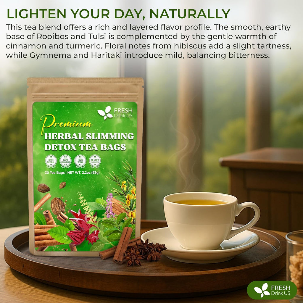 Herbal Slimming Detox Tea | Loose Leaf Blend for Daily Rituals and Clean Living