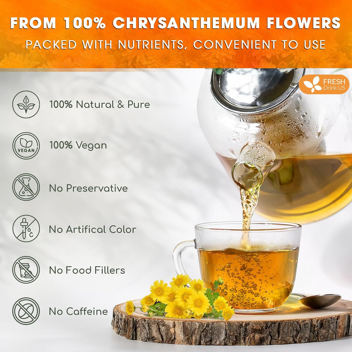 Premium 75 Chrysanthemum Flower Tea Bags