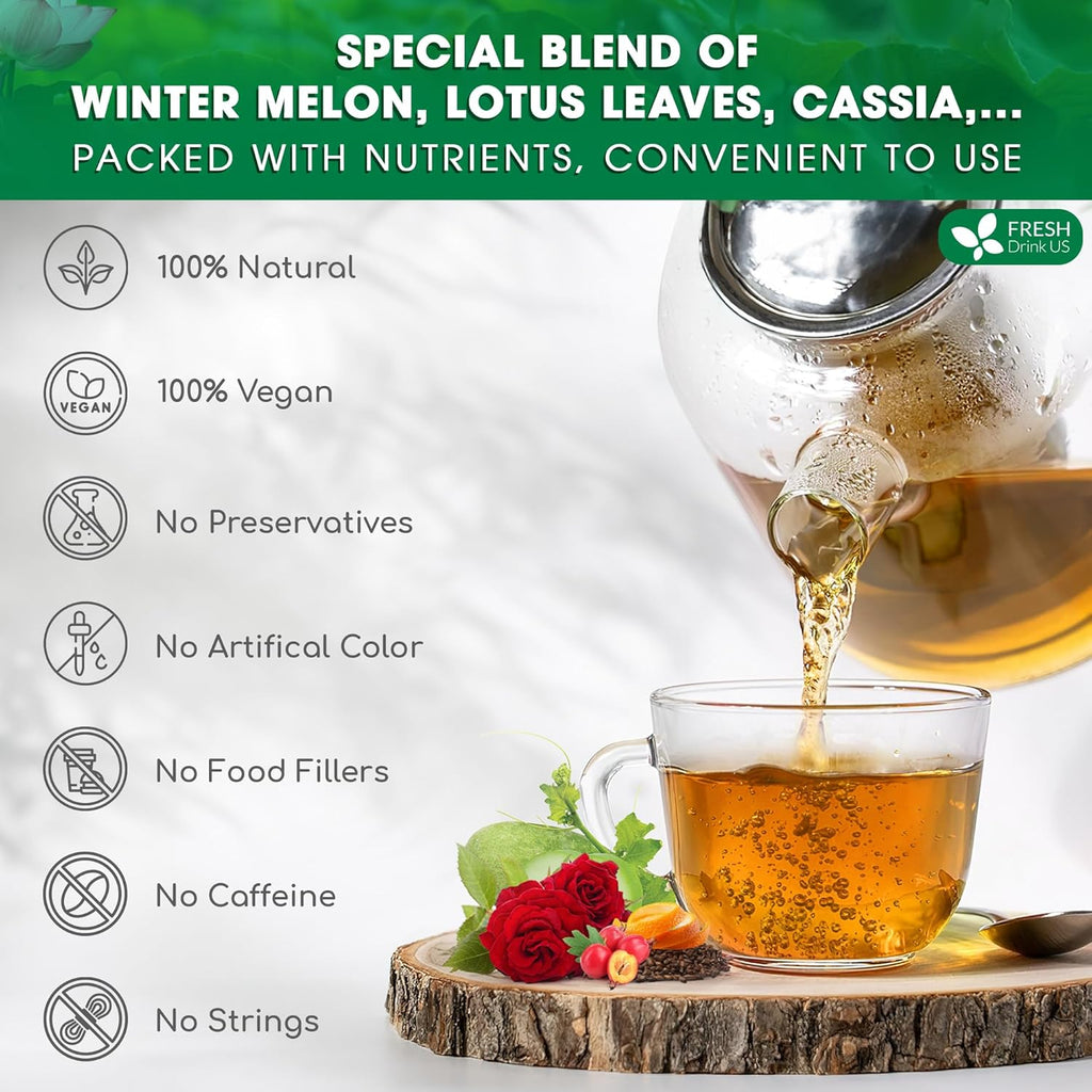 Oil Reducing Tea, Oil Cleansing for Liver, 10 Herbal Ingredients, Traditional Recipe Tea for Liver, 100% Natural, Easy Brewing, Steep Repeatedly (Tea Bags/ Tea Packs)