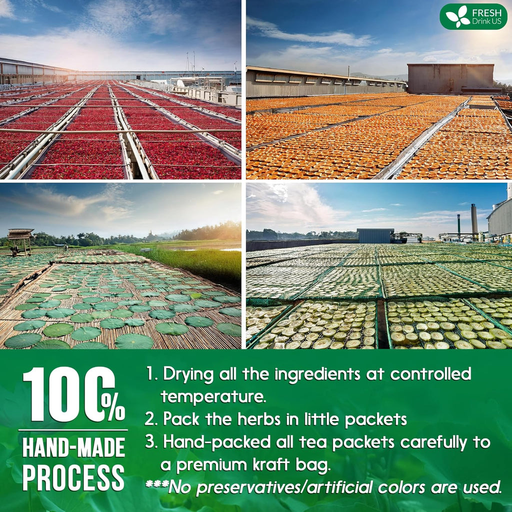 Oil Reducing Tea, Oil Cleansing for Liver, 10 Herbal Ingredients, Traditional Recipe Tea for Liver, 100% Natural, Easy Brewing, Steep Repeatedly (Tea Bags/ Tea Packs)